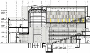 MC93 Bobigny, coupe longitudinale - Document © Changement à Vue