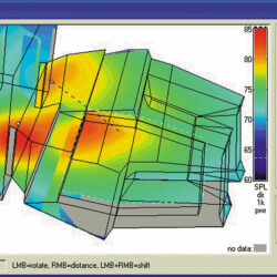 Cartographie des niveaux SPL-CATT Acoustic - Document © Euphonia
