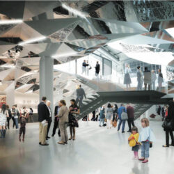 Visuel et perspective intérieure, le foyer - Document © DVA