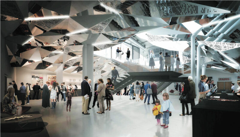 Visuel et perspective intérieure, le foyer - Document © DVA