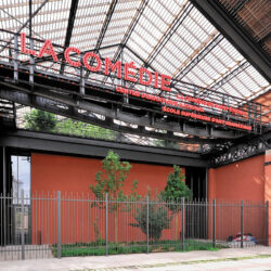 Nef longitudinale, jardin, terrasse (salle de répétition)