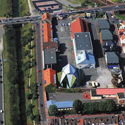 Vue générale aérienne sur le Channel