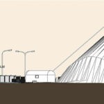 Coupe du Nouveau Centaure, façade Est - Document © Michel Sellam Architecte