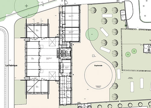 Plan de masse du bâtiment - Photo © Fauvel-Fouché