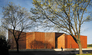 Vue de l’extérieur du bâtiment