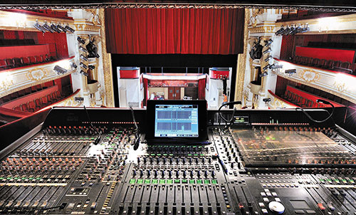 Perception dans l’axe (poste de travail du régisseur son)