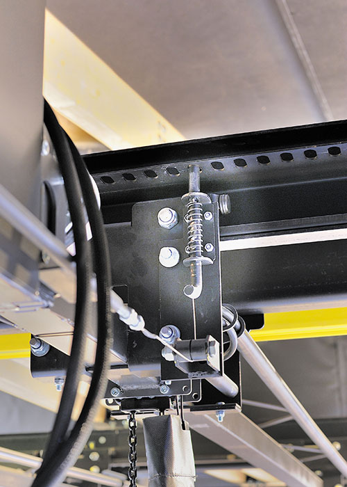 Système de verrouillage manuel des équipes coulissantes