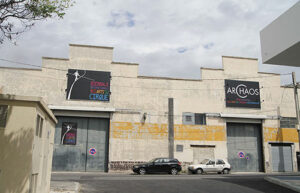 Vue extérieure des bâtiments d'Archaos