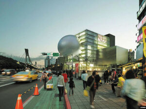 Vue extérieure du Performing Arts Center à Taipei - Photo © 0MA