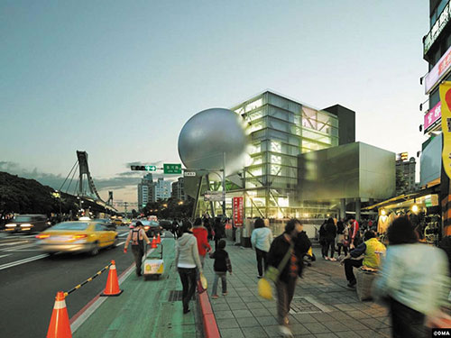 Vue extérieure du Performing Arts Center à Taipei - Photo © 0MA