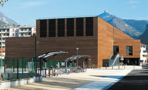 Les aménagements urbains, façade Ouest - Photo © Ilka Kramer