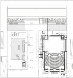 Plan du rez-de-chaussée haut - Document © agence Babin+Renaud