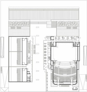Plan du niveau + 1 - Document © agence Babin+Renaud
