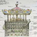 Le carrousel des Mondes marins - Dessin © François Delarozière