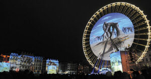 Rêves de Nuit, place Bellecour, de Clara Sigalevitch, Damien Fontaine et Jean-Christophe Piffaut - Photo © Muriel Chaulet