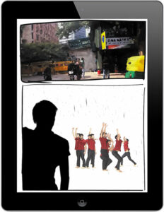 Bangalore Fictions, extrait iPad - Photo © N+N Corsino
