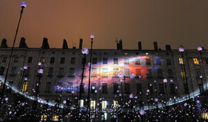 Laniakea, place Louis Pradel, de Jérôme Donna et Simon Milleret-Godet (Direction de l’éclairage public de la Ville de Lyon) - Photo © Muriel Chaulet