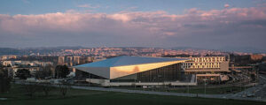 Le STCC à Lausanne (Swiss Tech Convention Center) dans le cadre de l’EPFL (École polytechnique fédérale de Lausanne)