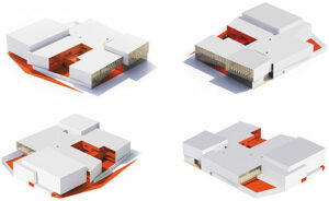 Antipode, axonométries, projet à Rennes - Document © Agence Dominique Coulon & Associés
