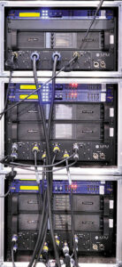 Rack d'amplification de la diffusion sonore sur scène