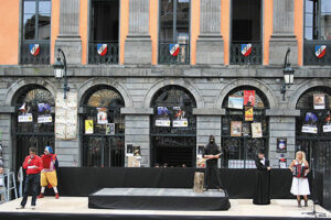 Inauguration du Festival face à l’hôtel de ville
