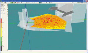 Simulation auditoire 1 (parterre avant seul) - Document © L-Acoustics