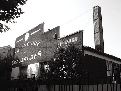 Vue de la façade du TNT - Manufacture de chaussures à Bordeaux - Photo x