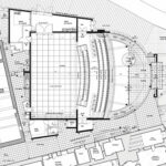 Plan RDC du Théâtre municipal de Cusset - Document © Agence Maria Godlewska