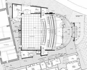 Plan RDC du Théâtre municipal de Cusset - Document © Agence Maria Godlewska