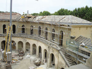 Vue des travaux du Théâtre de l’Agora - Photo © Agence Arscènes