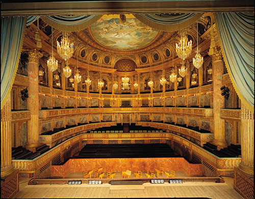 Vue de la salle de l’Opéra Royal du Château de Versailles - Photo © J.-M. Manaï