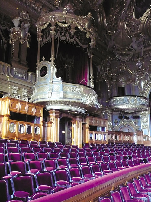 Vue de la loge du prince à l’Opéra de Monte Carlo - Photo Opéra de Monte Carlo