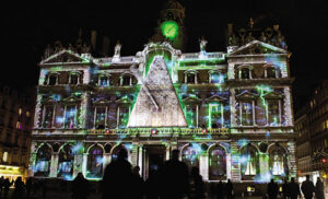 Jouons avec le temps, Marie-Jeanne Gauthé, place des Terreaux, Fête des lumières, Lyon - Photo © JT