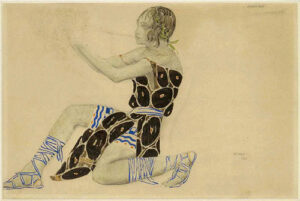 Narcisse, ballet avec Vaslav Nijinski, dessin de Léon Bakst, 1911 - Photo © BnF, BMO