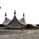 Vue du chapiteau en montage - Photo © Guillaume Perret