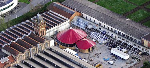 Vue générale du premier montage à la Verrière - Photo Pablo Bergel