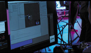 Vue du logiciel Unity lors d'une production pour Big Sun, Bizaroid - Photo © Antoine Vanel